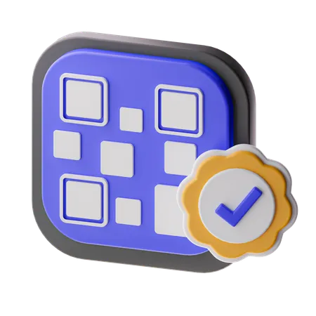 Verificar código de barras  3D Icon