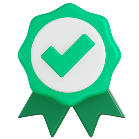 Verificar crachá  3D Icon