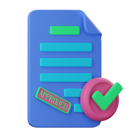 Verificar documento  3D Icon