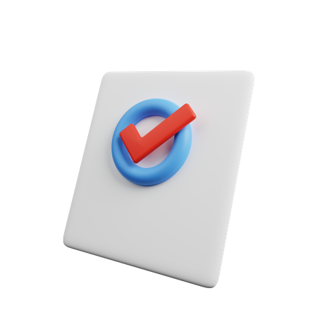Verificar documento  3D Icon