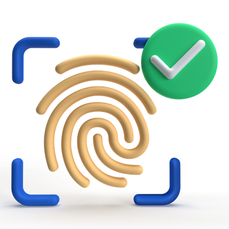 Verificar digitalização  3D Icon