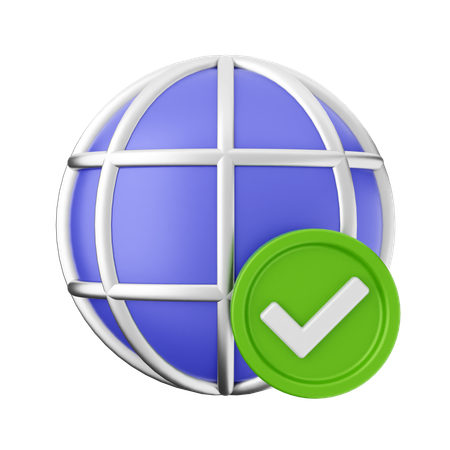 Verificar internet  3D Icon