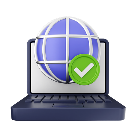 Verificar internet  3D Icon