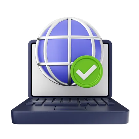 Verificar internet  3D Icon