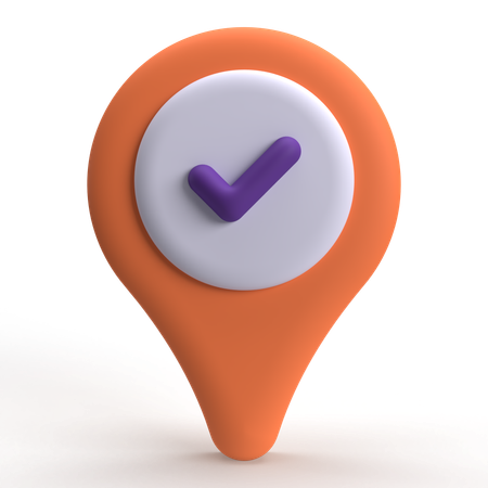 Verifique a localização  3D Icon