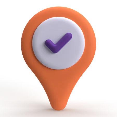 Verifique a localização  3D Icon