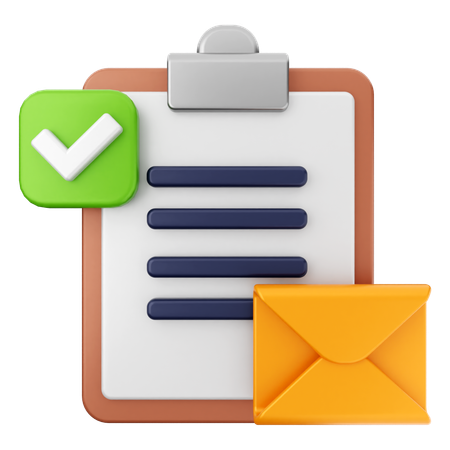 Verificar mensagem de e-mail  3D Icon