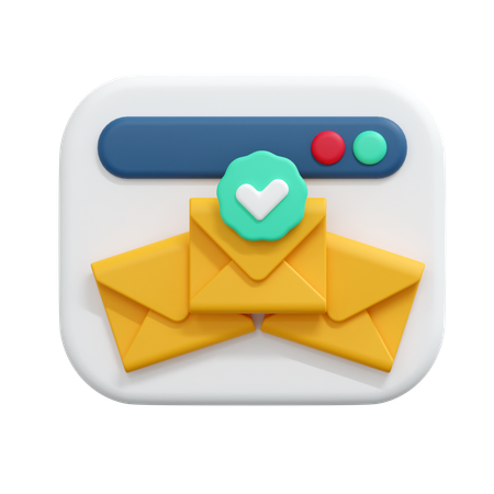 Verificar mensagem de e-mail  3D Icon