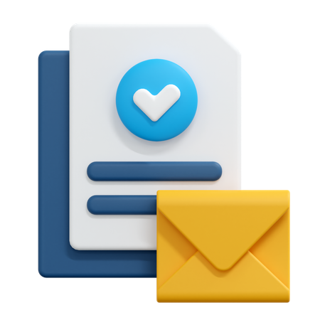 Verificar mensagem de e-mail  3D Icon