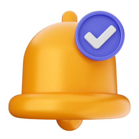 Verifique o sino de notificação  3D Icon