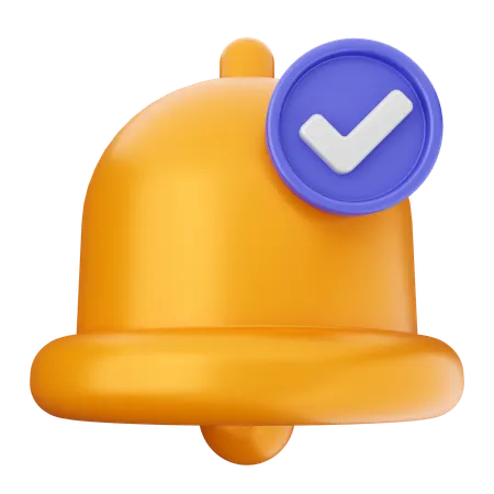 Verifique o sino de notificação  3D Icon