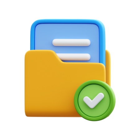 Verificar pasta  3D Icon