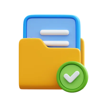 Verificar pasta  3D Icon