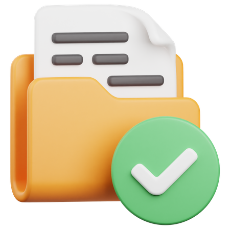 Verificar pasta  3D Icon