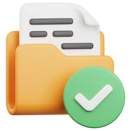 Verificar pasta  3D Icon