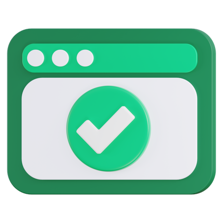 Verificar site  3D Icon