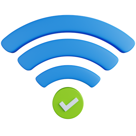 Verifique wi-fi  3D Icon