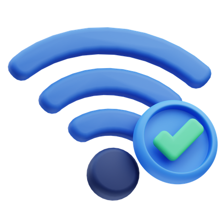 Verifique wi-fi  3D Icon