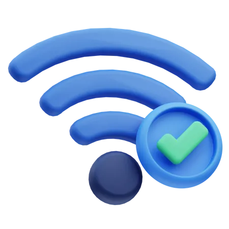 Verifique wi-fi  3D Icon