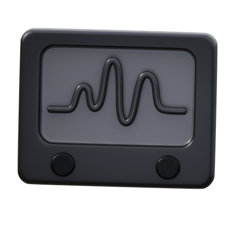 Vérificateur de cardiogramme  3D Icon