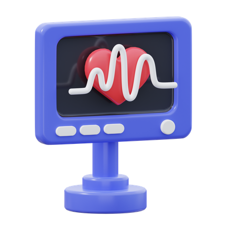 Vérificateur de cardiogramme  3D Icon