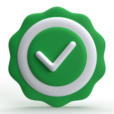 Verification  3D Icon
