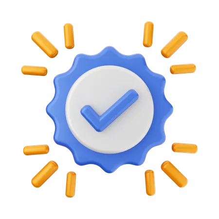 Verification  3D Icon