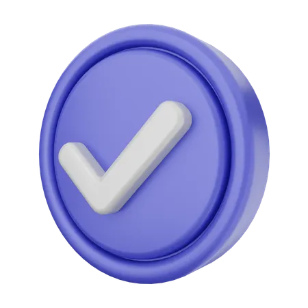 Verification  3D Icon