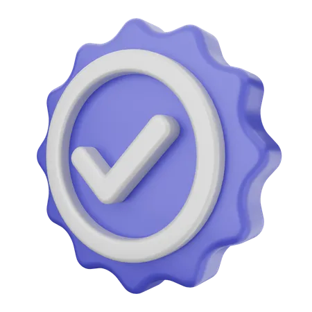 Verification  3D Icon