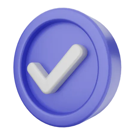 Verification  3D Icon