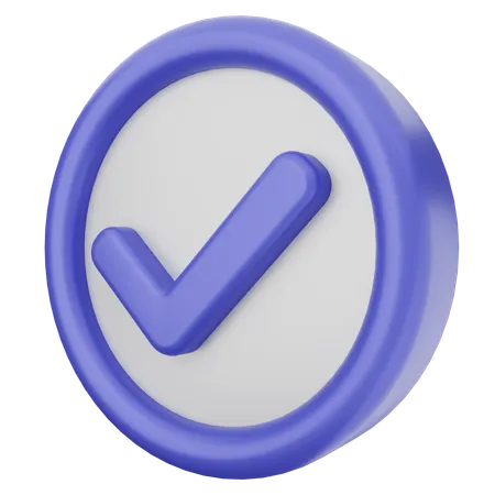 Verification  3D Icon