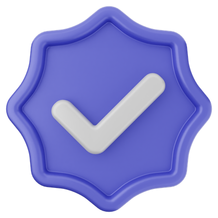 Verification  3D Icon