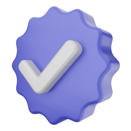 Verification  3D Icon