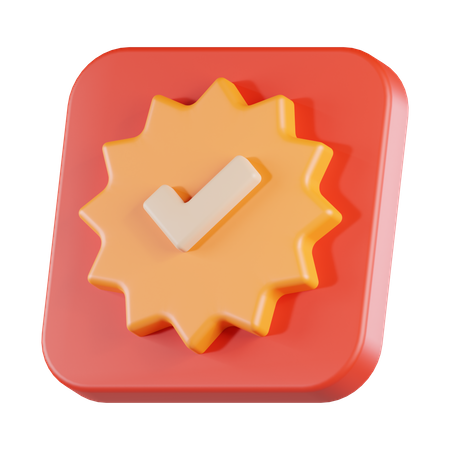 Verification  3D Icon