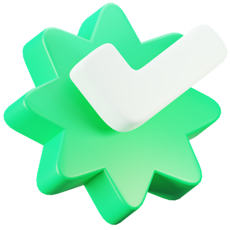 Verification Badge  3D Icon