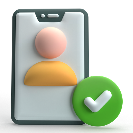Vérification du profil  3D Icon