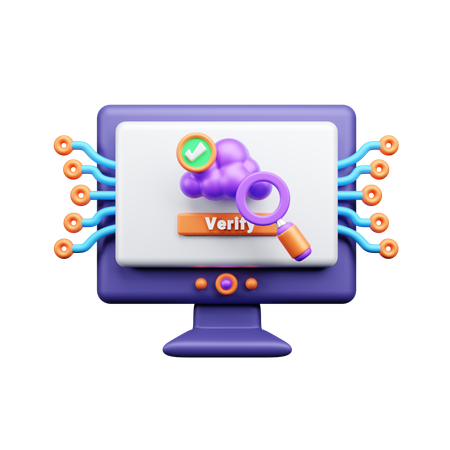 Vérification du serveur  3D Icon
