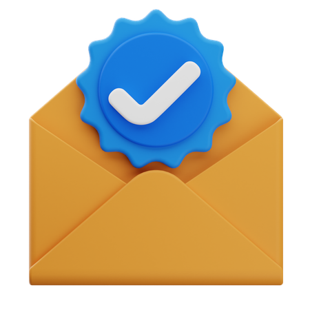 Verification Email  3D Icon