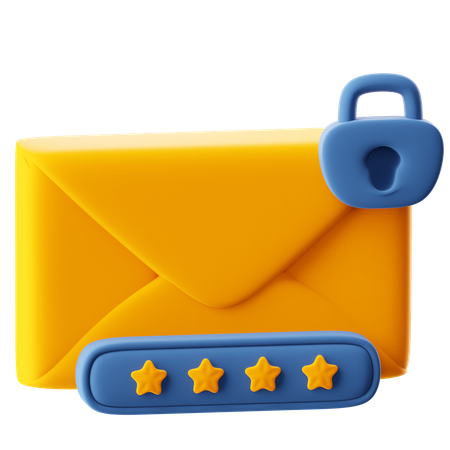 Courrier de vérification en deux étapes  3D Icon