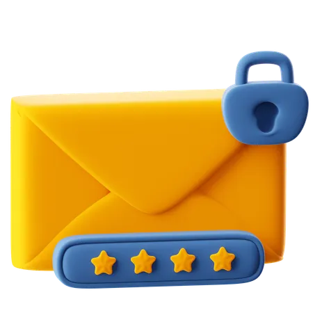 Courrier de vérification en deux étapes  3D Icon