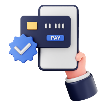 Paiement de vérification  3D Icon