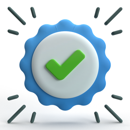 Vérifié  3D Icon
