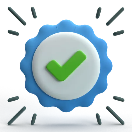 Vérifié  3D Icon