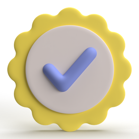 Vérifié  3D Icon