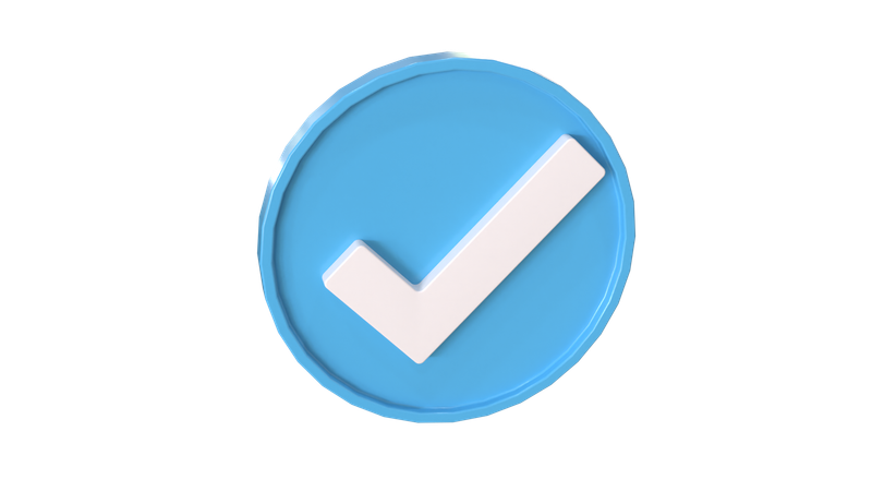 Verified  3D Icon