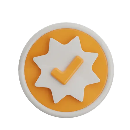 Verified  3D Icon