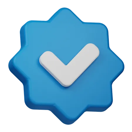 Verified  3D Icon