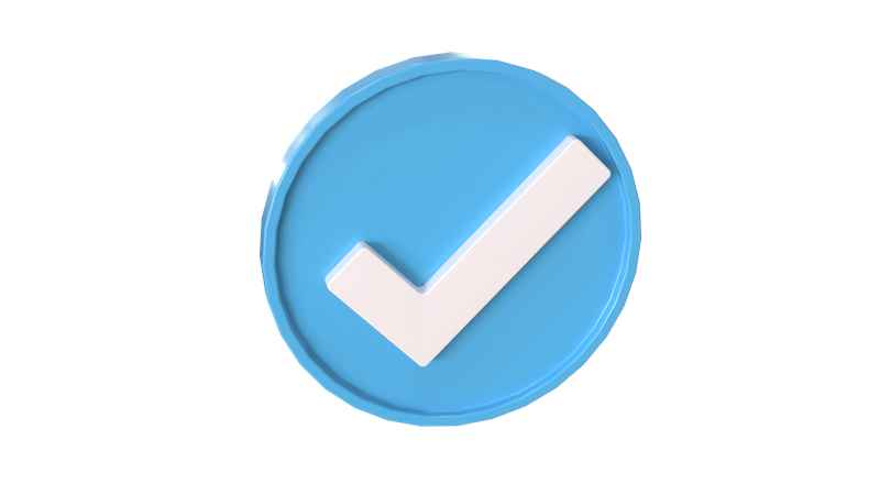 Verified  3D Icon