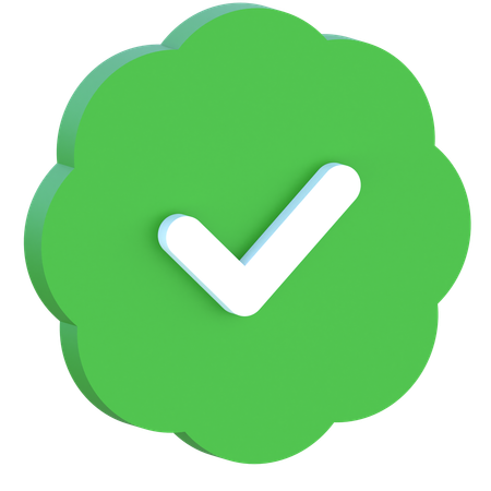 Verified  3D Icon