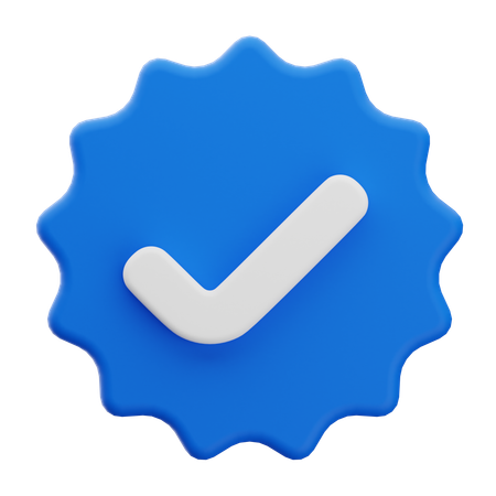 Verified  3D Icon
